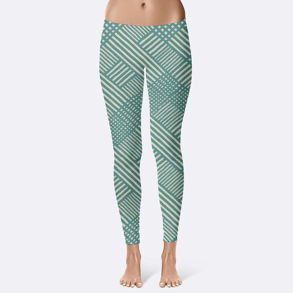 Moiré Ribbon Matrix high-waist leggings