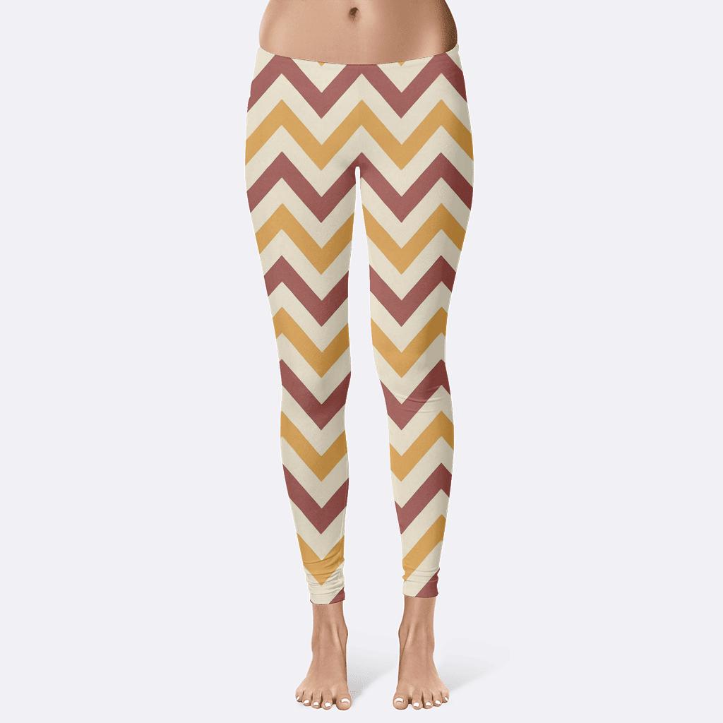 Chevron Pulse Pattern custom leggings