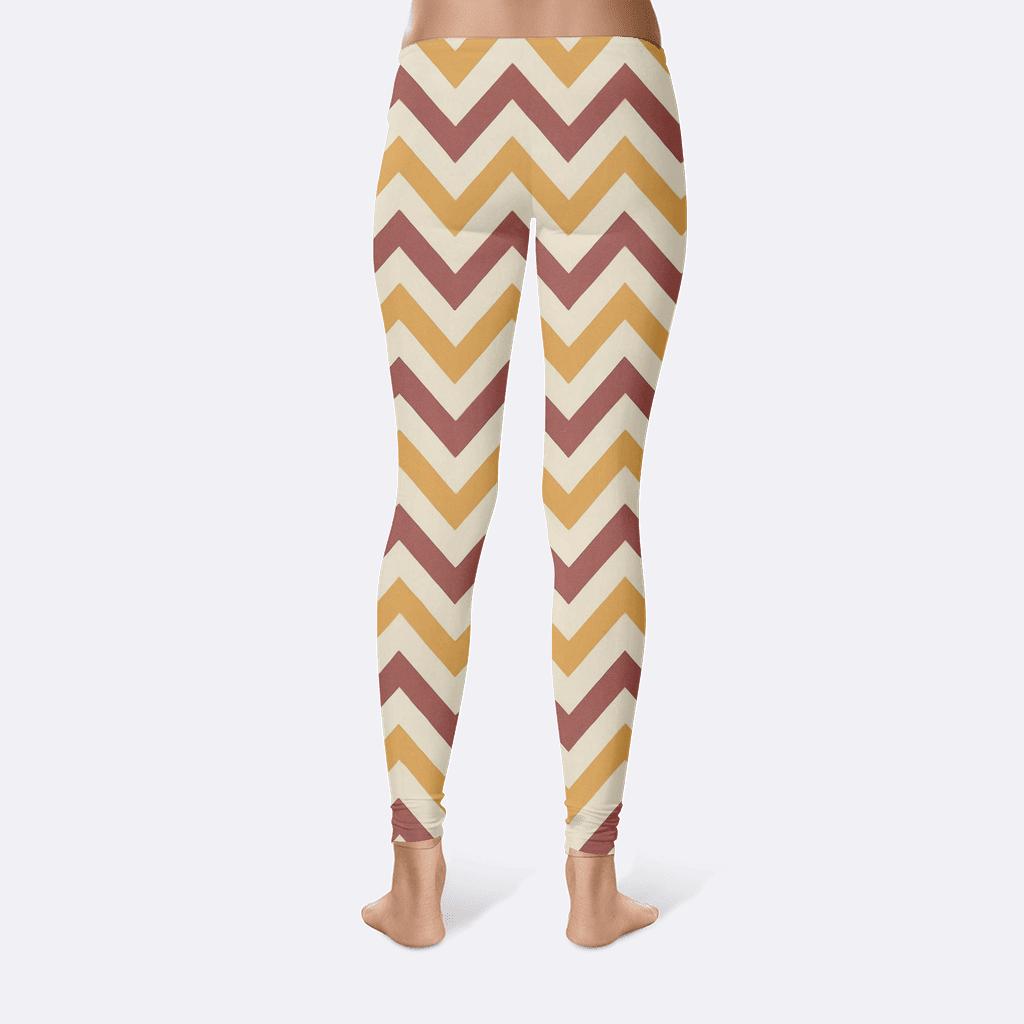 Chevron Pulse Pattern custom leggings