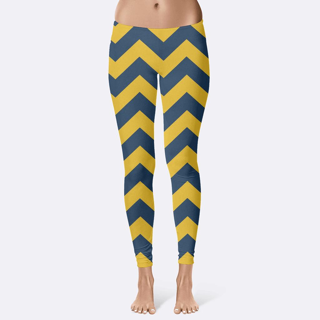 Diagonal Chevron Weave comfortable yoga leggings