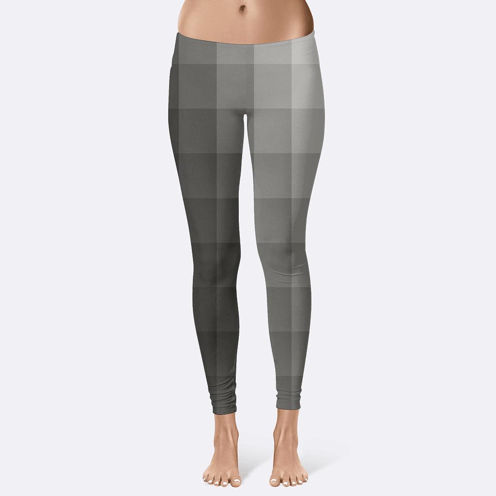 Minimalist Checkerboard Fade high-waist leggings
