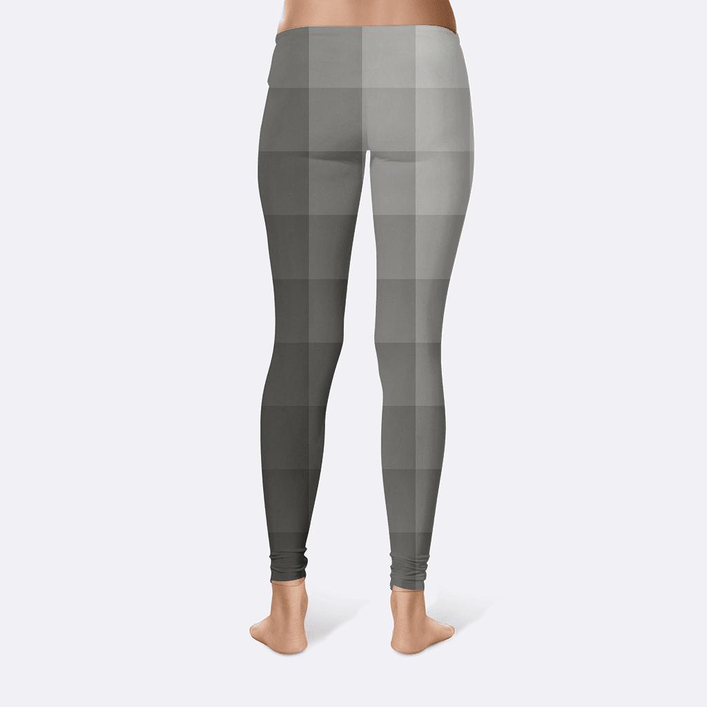 Minimalist Checkerboard Fade high-waist leggings