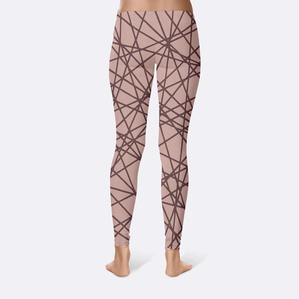 Intersecting Line Network comfortable yoga leggings