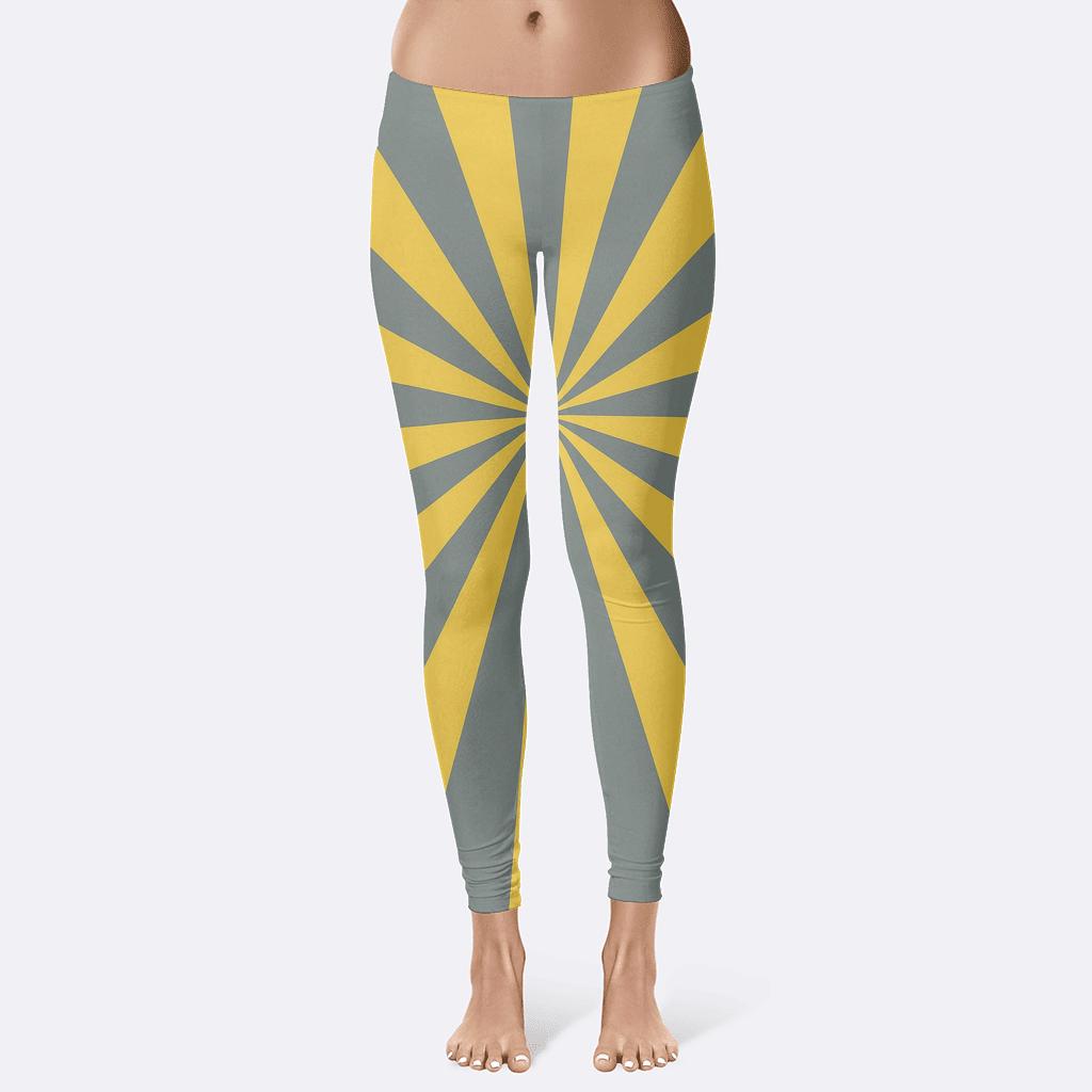Radial Lines Motif unique fashion leggings
