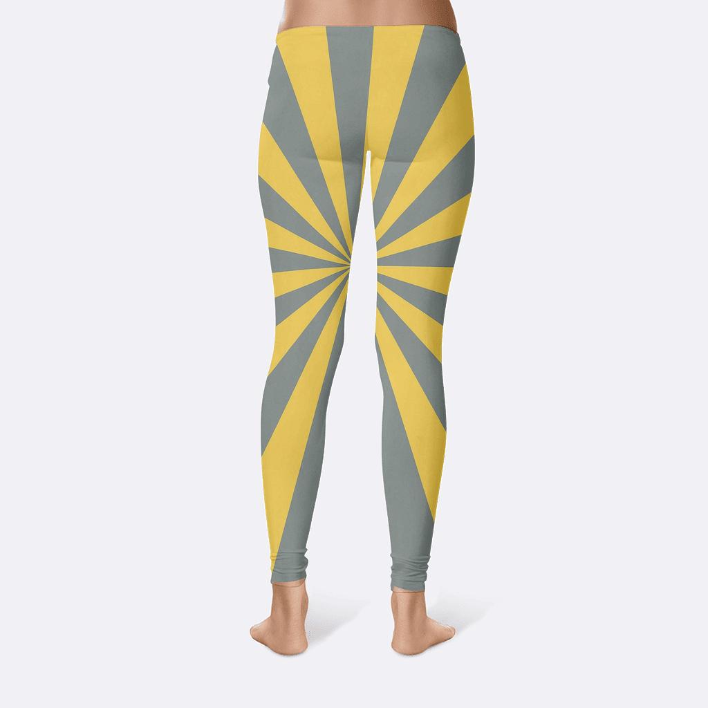 Radial Lines Motif unique fashion leggings
