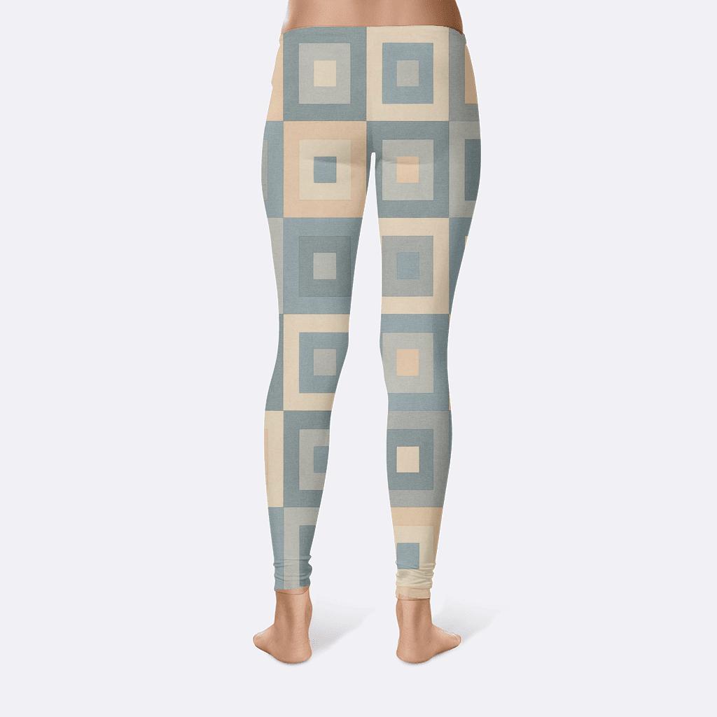 Multi-Tone Quilted Pattern soft cotton leggings