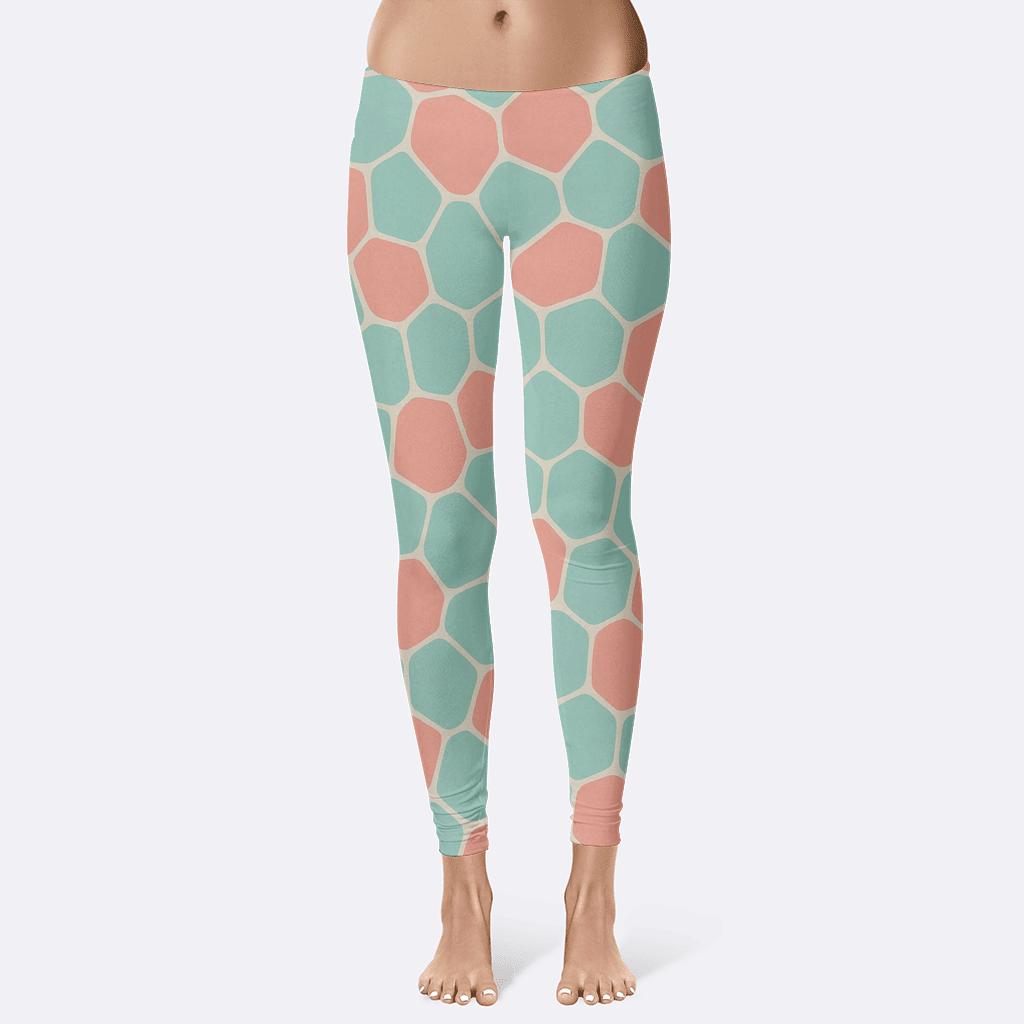 Foam Cell Mosaic stylish workout leggings