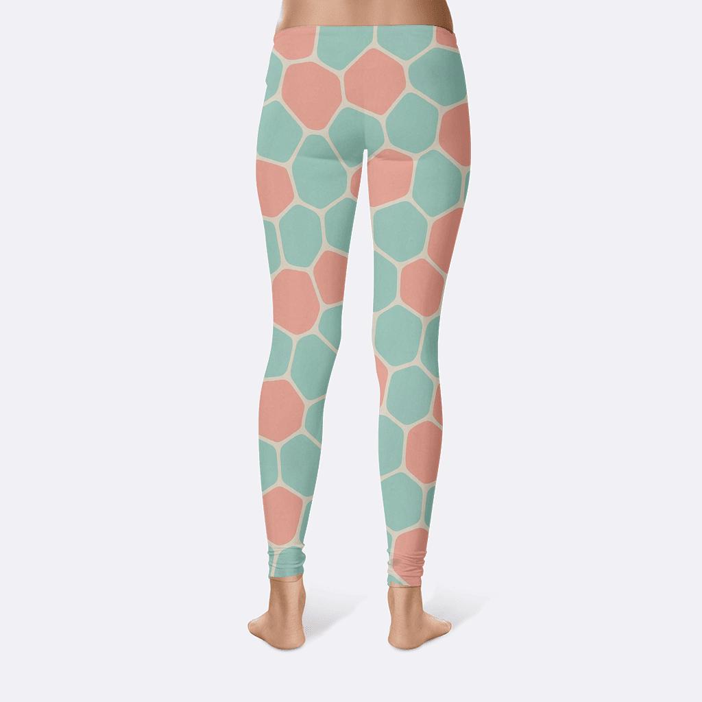 Foam Cell Mosaic stylish workout leggings