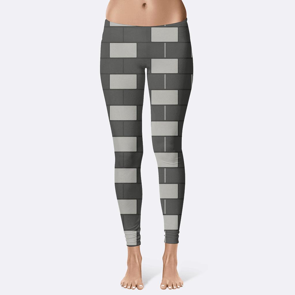 Offset Brick Lattice unique fashion leggings