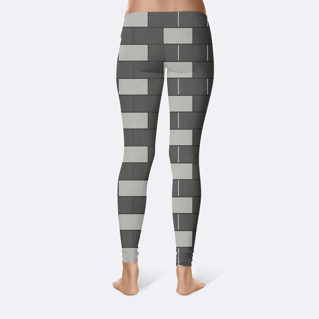 Offset Brick Lattice unique fashion leggings
