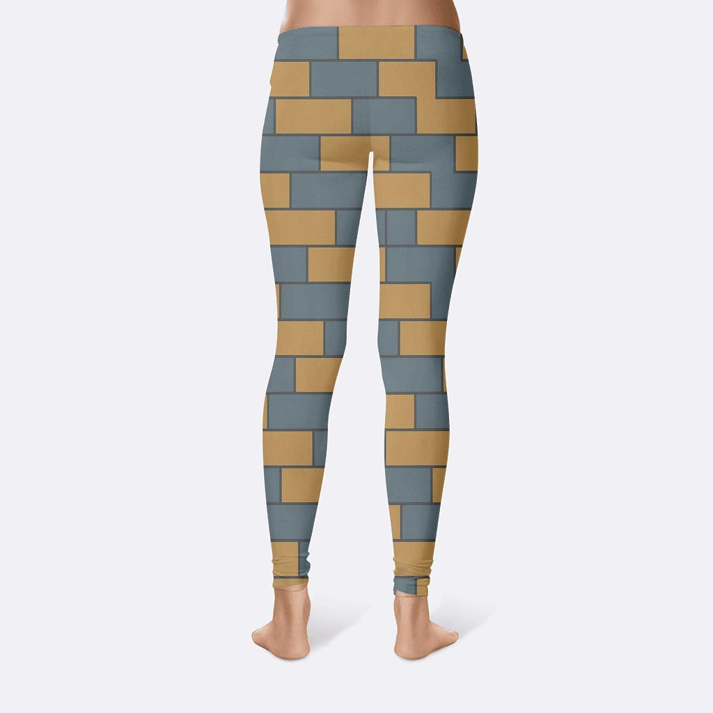 Offset Brick Lattice stylish workout leggings