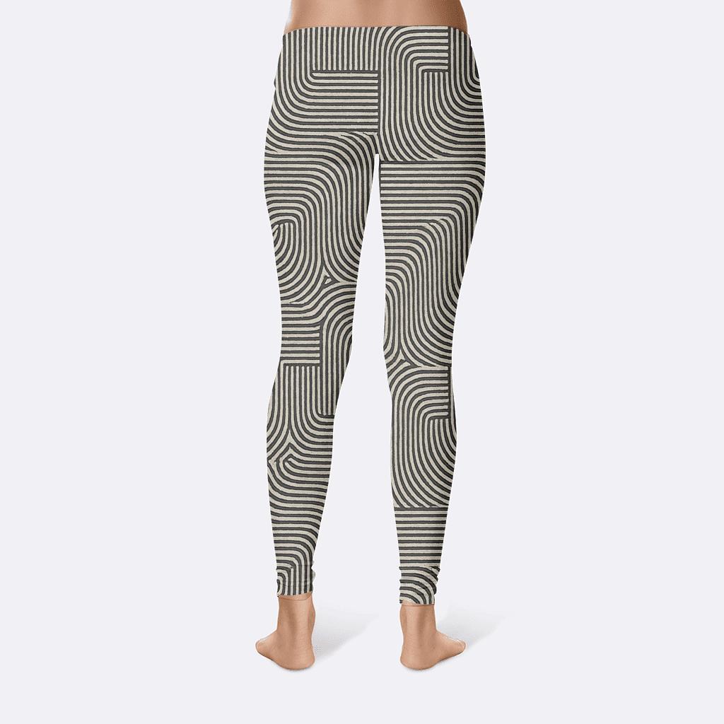 Microline Moire Field soft cotton leggings