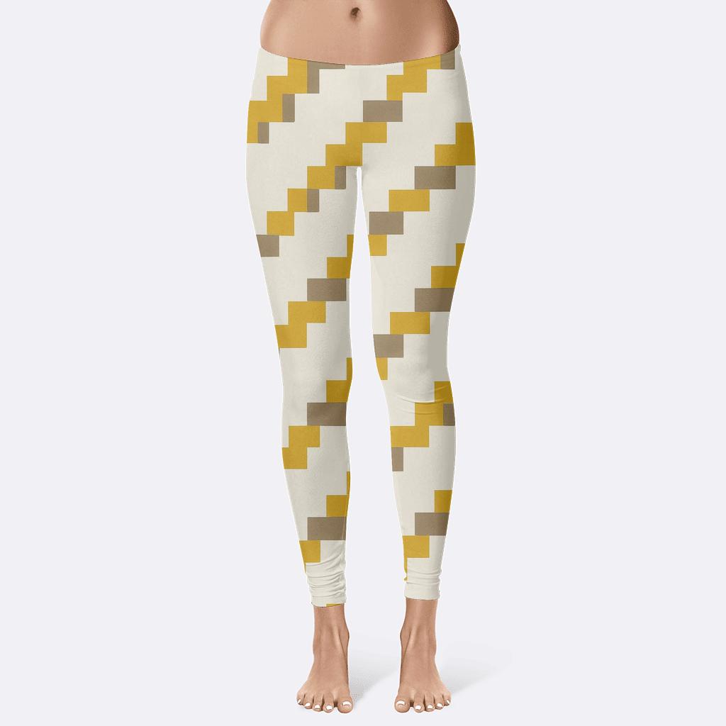 Diagonal Stair Array personalized print leggings
