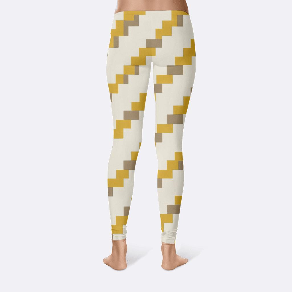 Diagonal Stair Array personalized print leggings