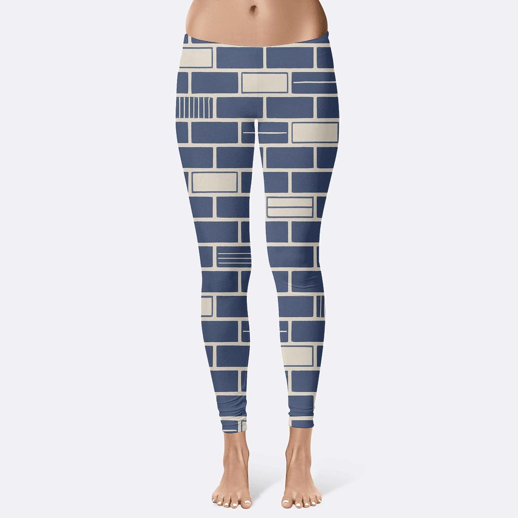 Offset Brick Lattice stylish workout leggings