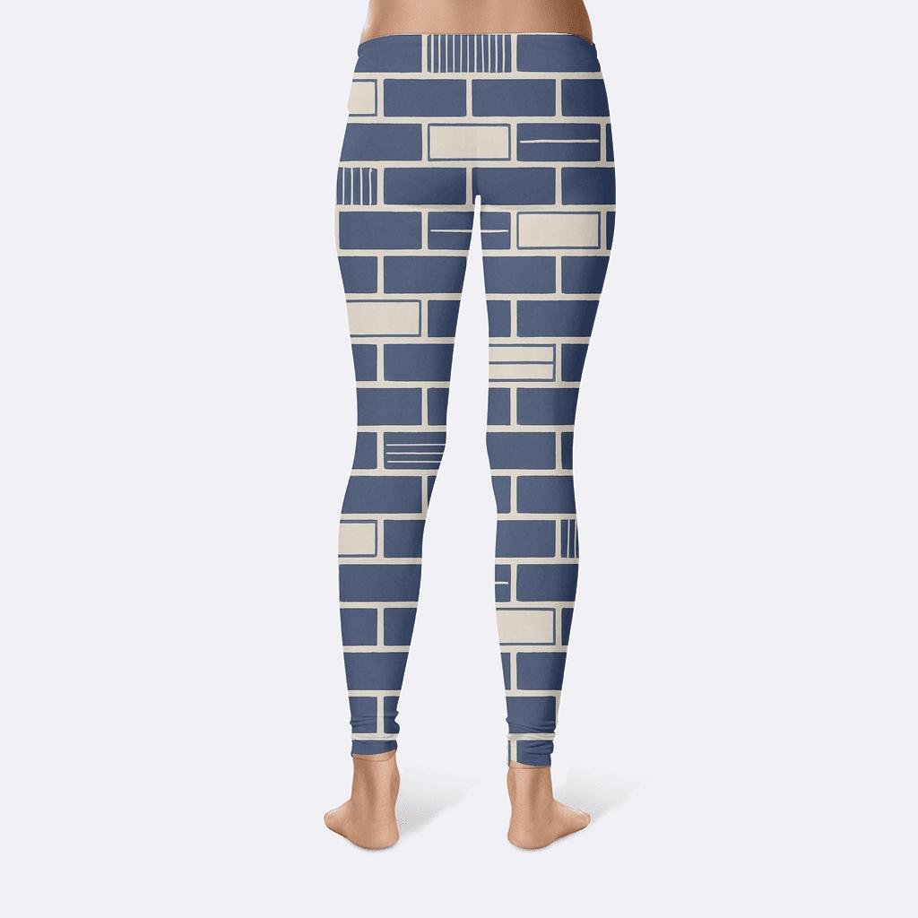 Offset Brick Lattice stylish workout leggings