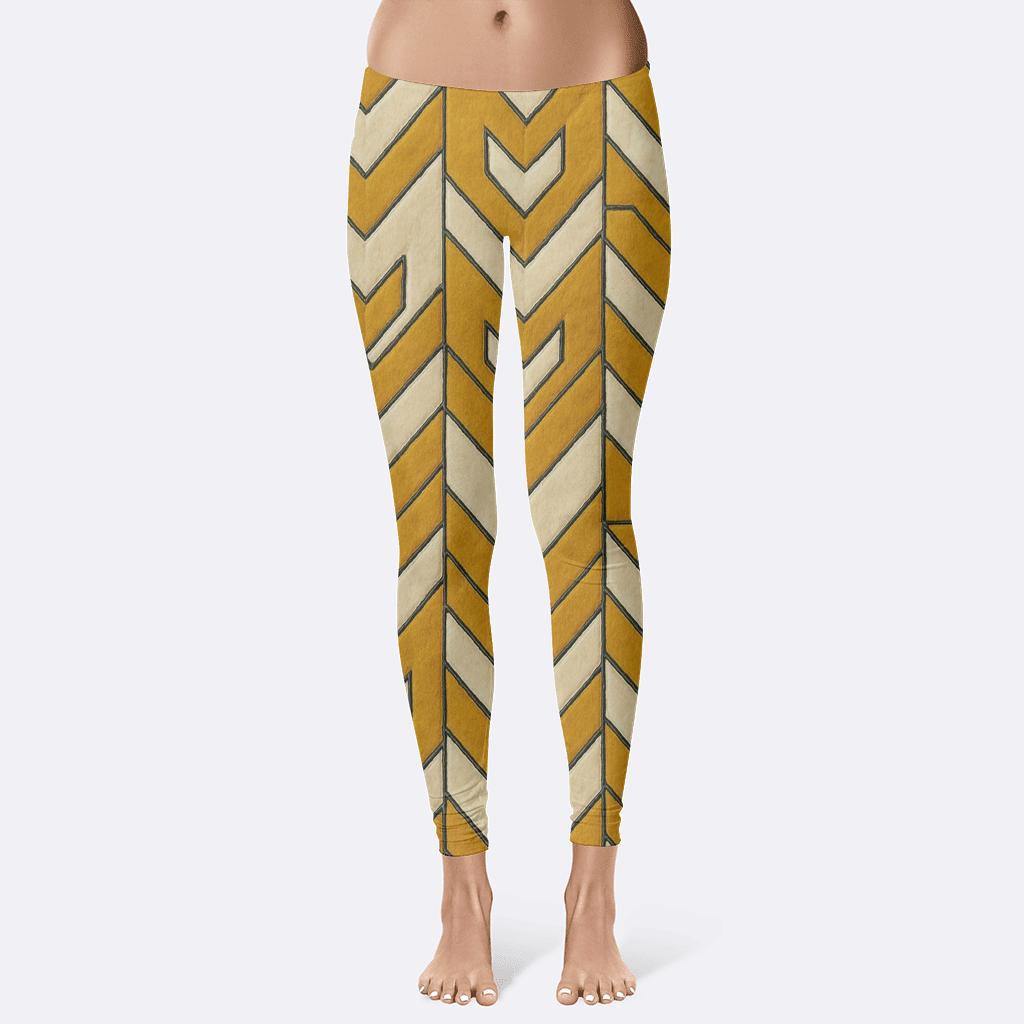 Offset Chevron Quilt stylish workout leggings