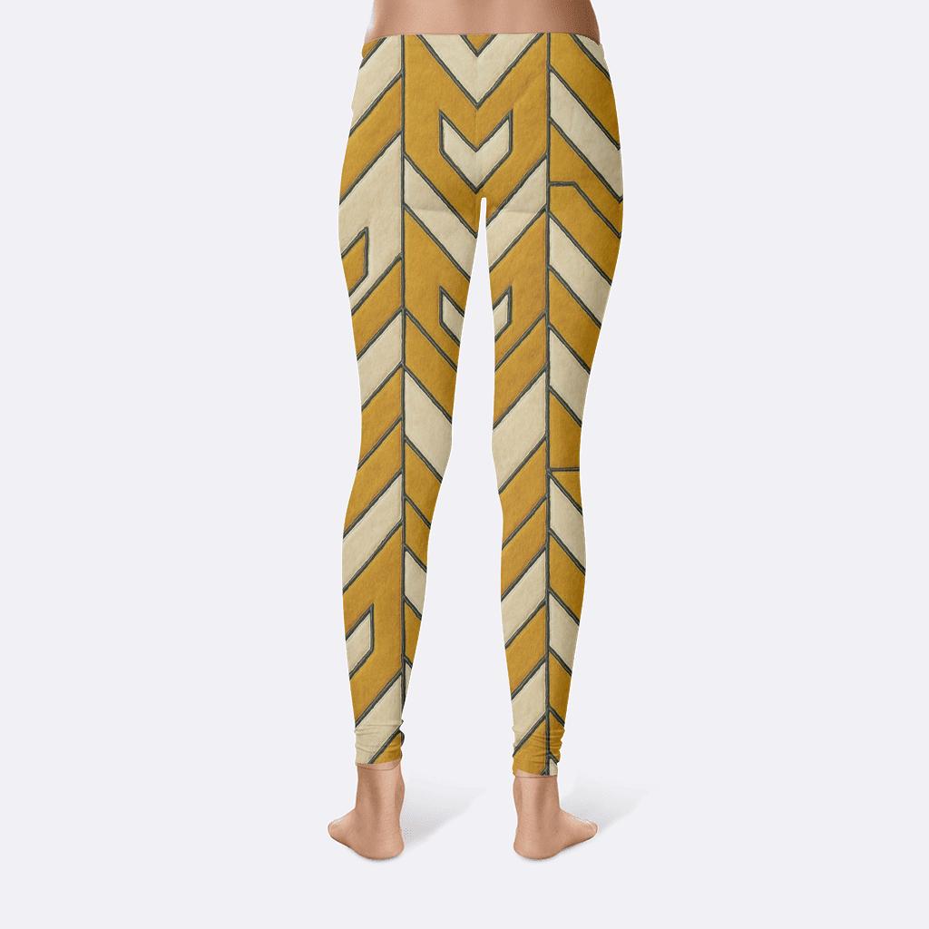 Offset Chevron Quilt stylish workout leggings