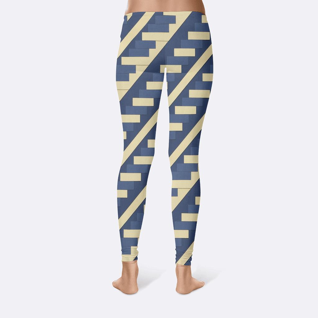 Diagonal Stairfield Lattice high-waist leggings