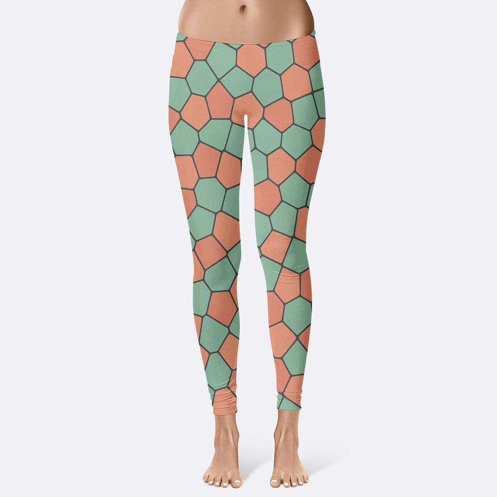 Foam Cell Mosaic personalized print leggings