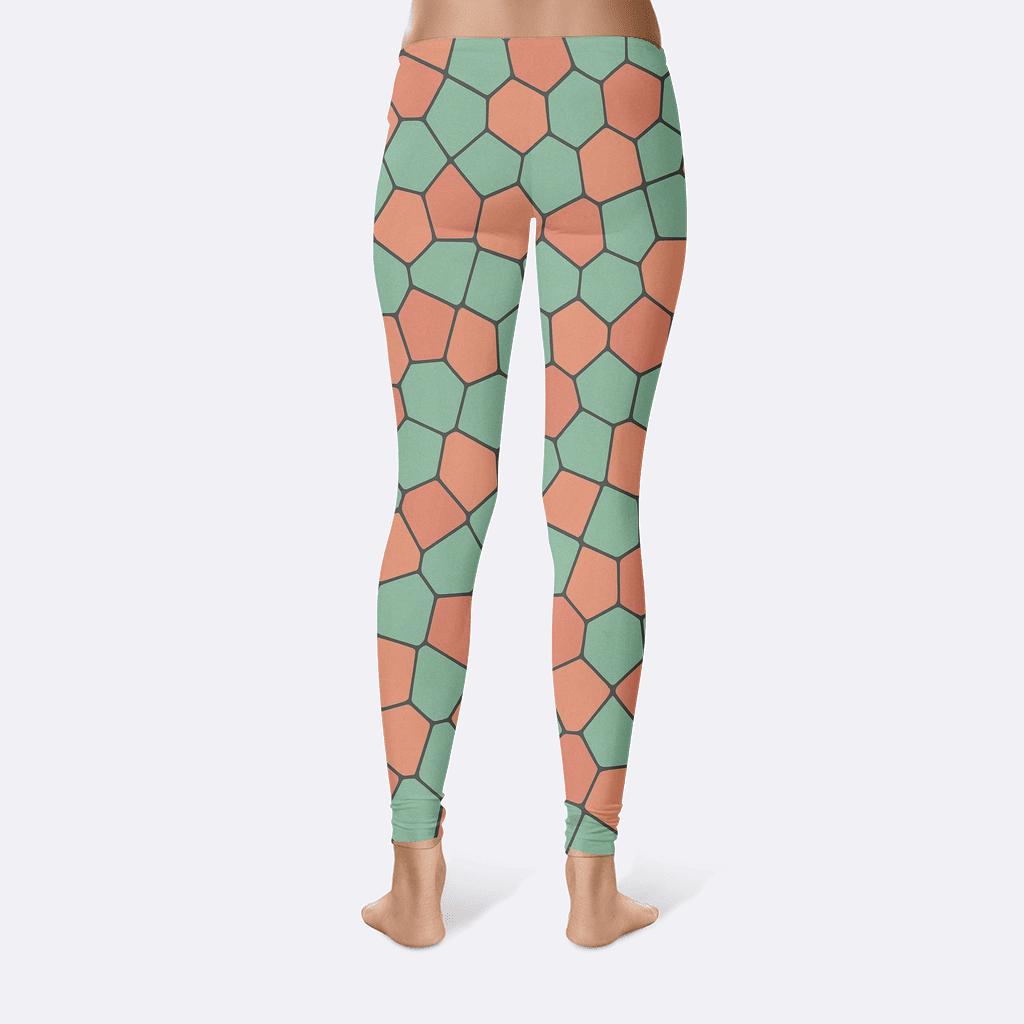 Foam Cell Mosaic personalized print leggings