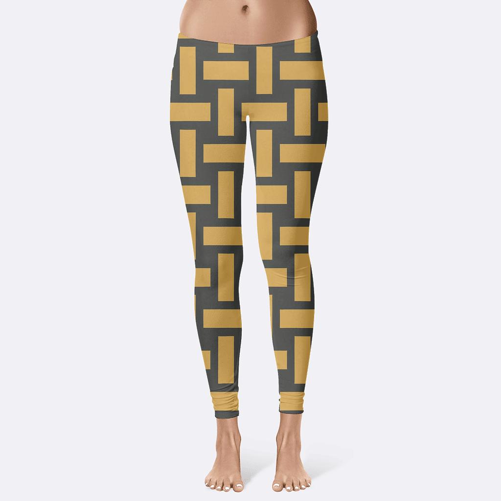 Interlock Stripe Weave high-waist leggings