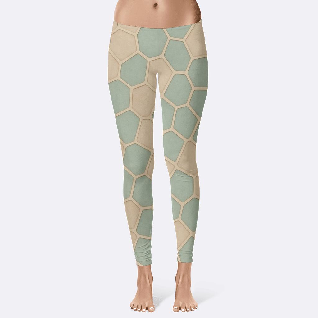 Foam Cell Mosaic stylish workout leggings