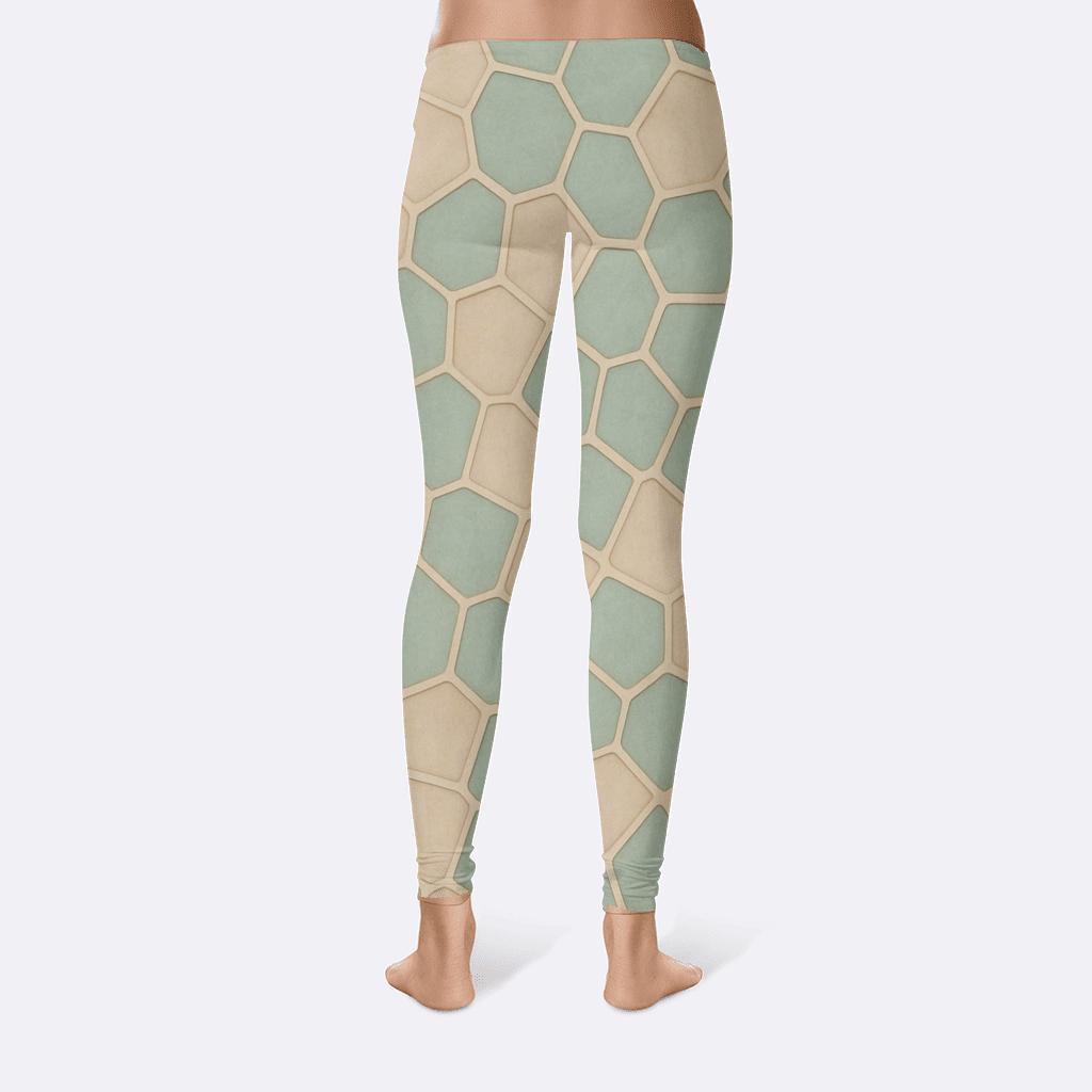Foam Cell Mosaic stylish workout leggings