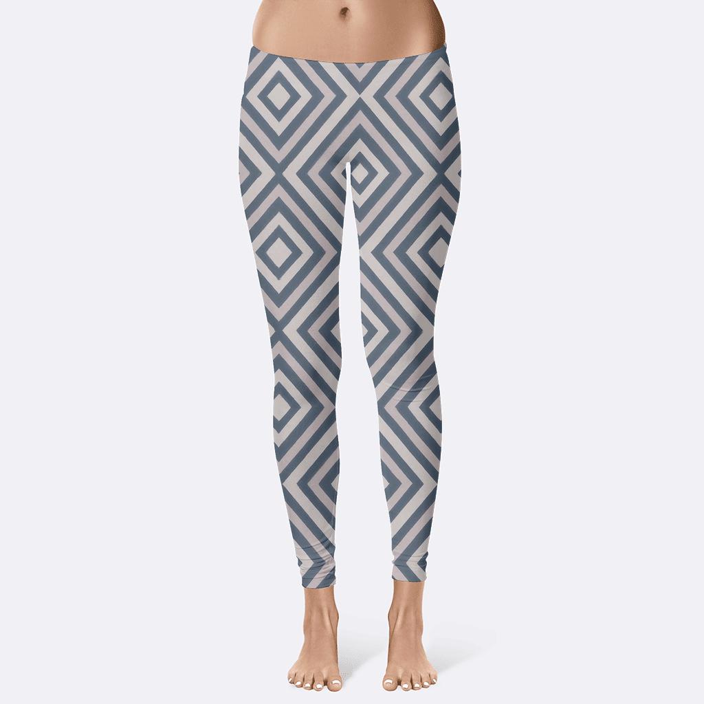 Nested Rhombus Field stylish workout leggings