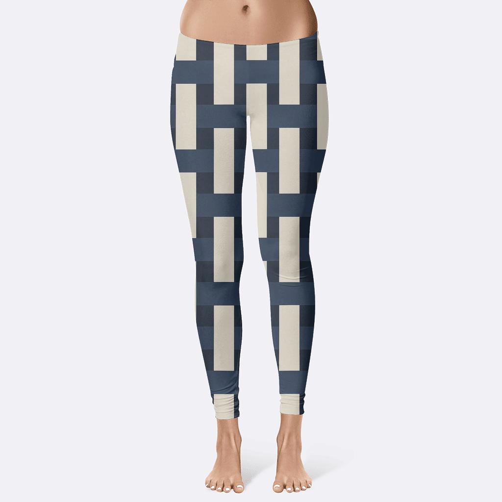 Interlock Stripe Weave unique fashion leggings