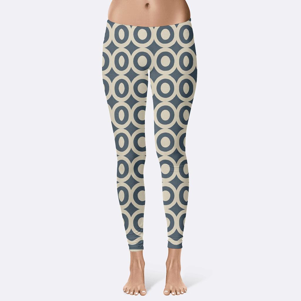 Concentric Loop Registers personalized print leggings
