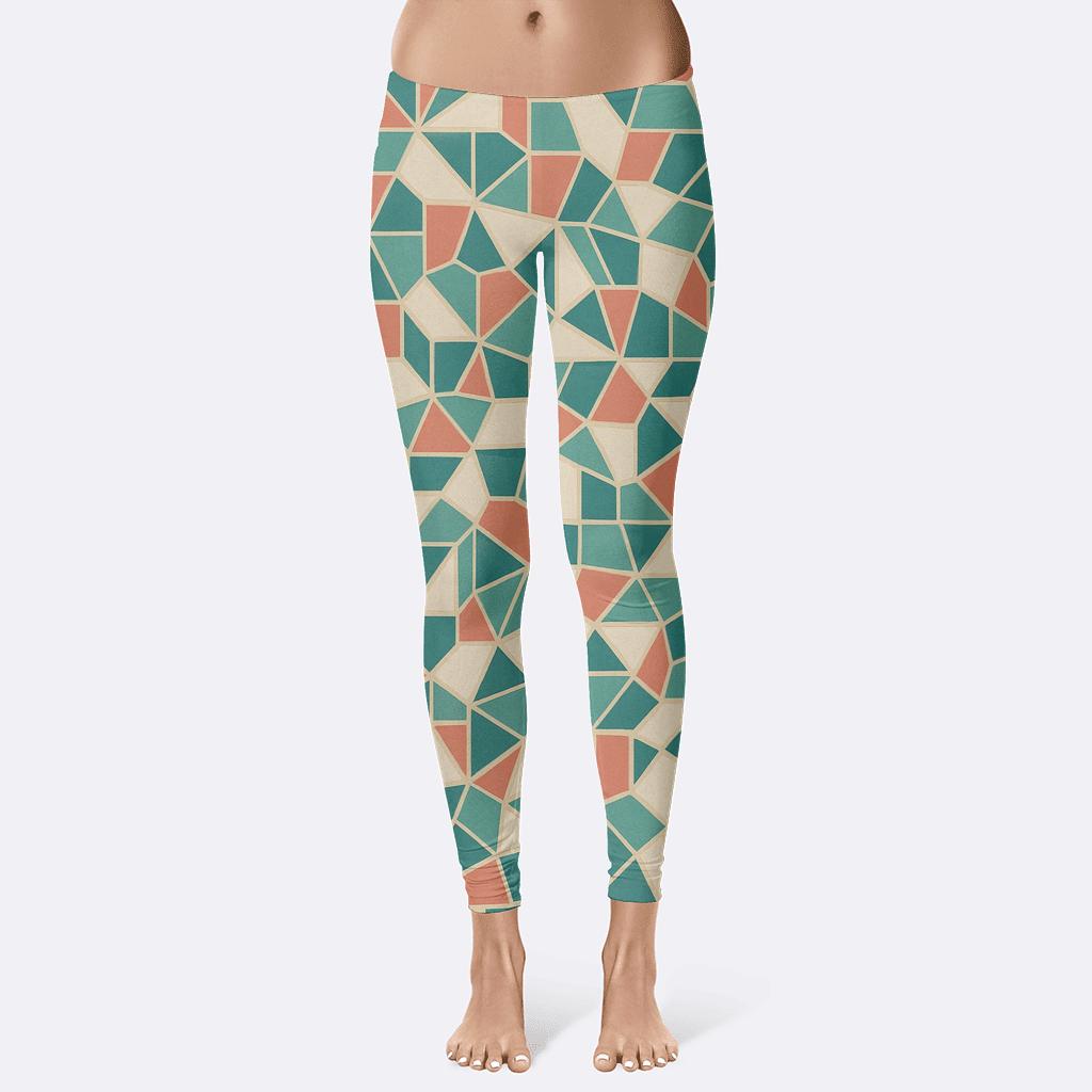 Irregular Polygon Quilt custom leggings