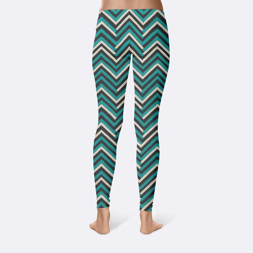 Gamma Wave Chevron Field comfortable yoga leggings