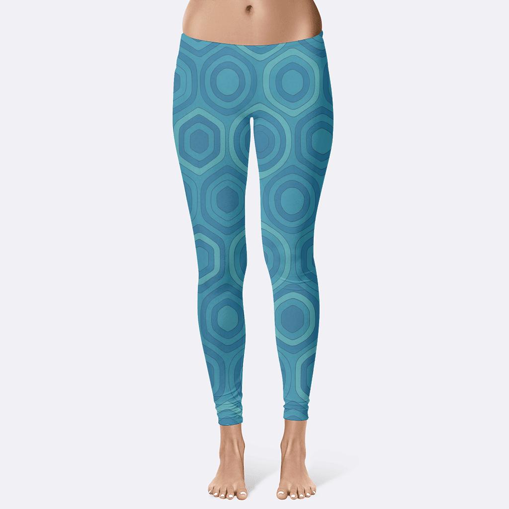 Hexagon Orbit Mesh unique fashion leggings