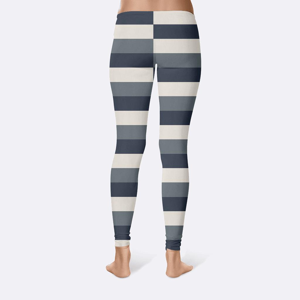 Split Stripe Phase Lines custom leggings