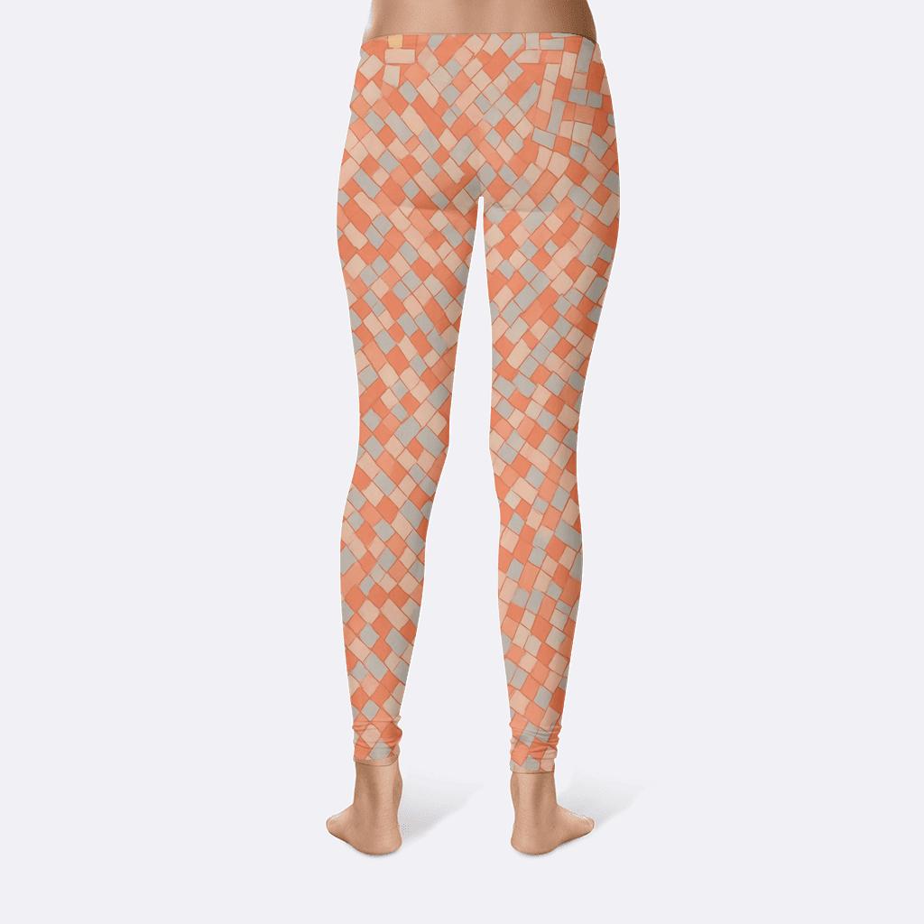 Pixel Shard Mosaic Field stylish workout leggings