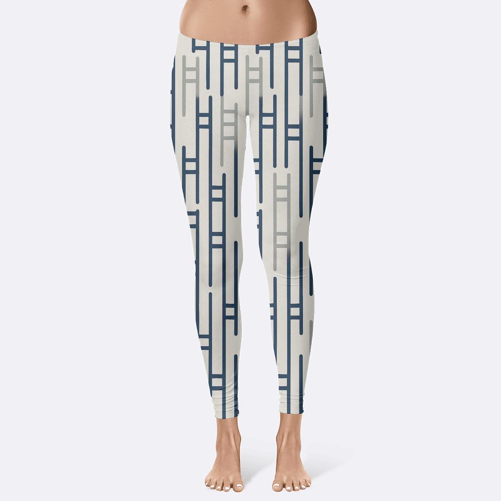 Staggered Ladder Stripes custom leggings