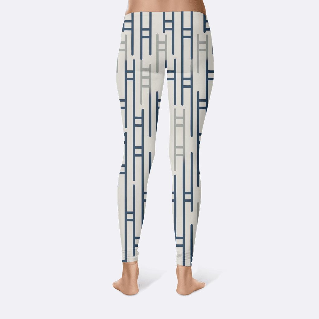 Staggered Ladder Stripes custom leggings