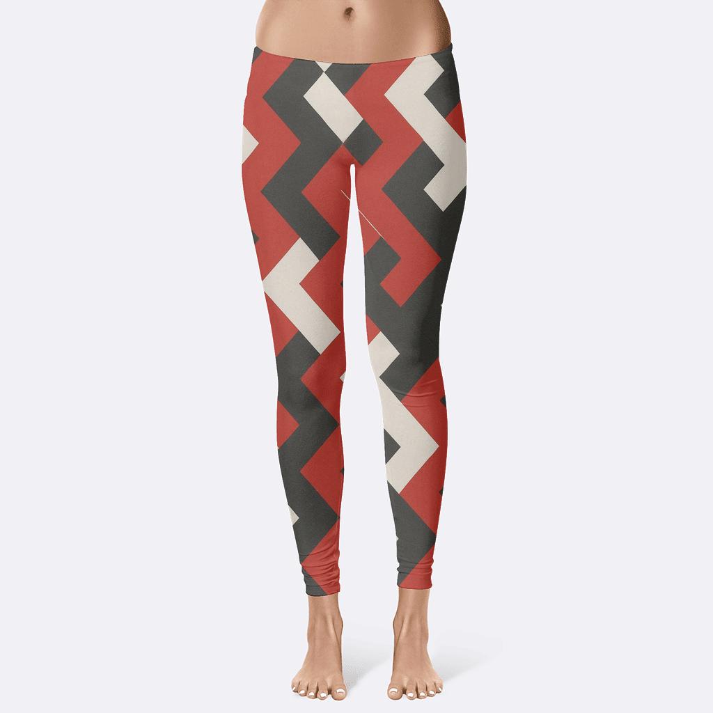 Rotating Rhombus Chain personalized print leggings
