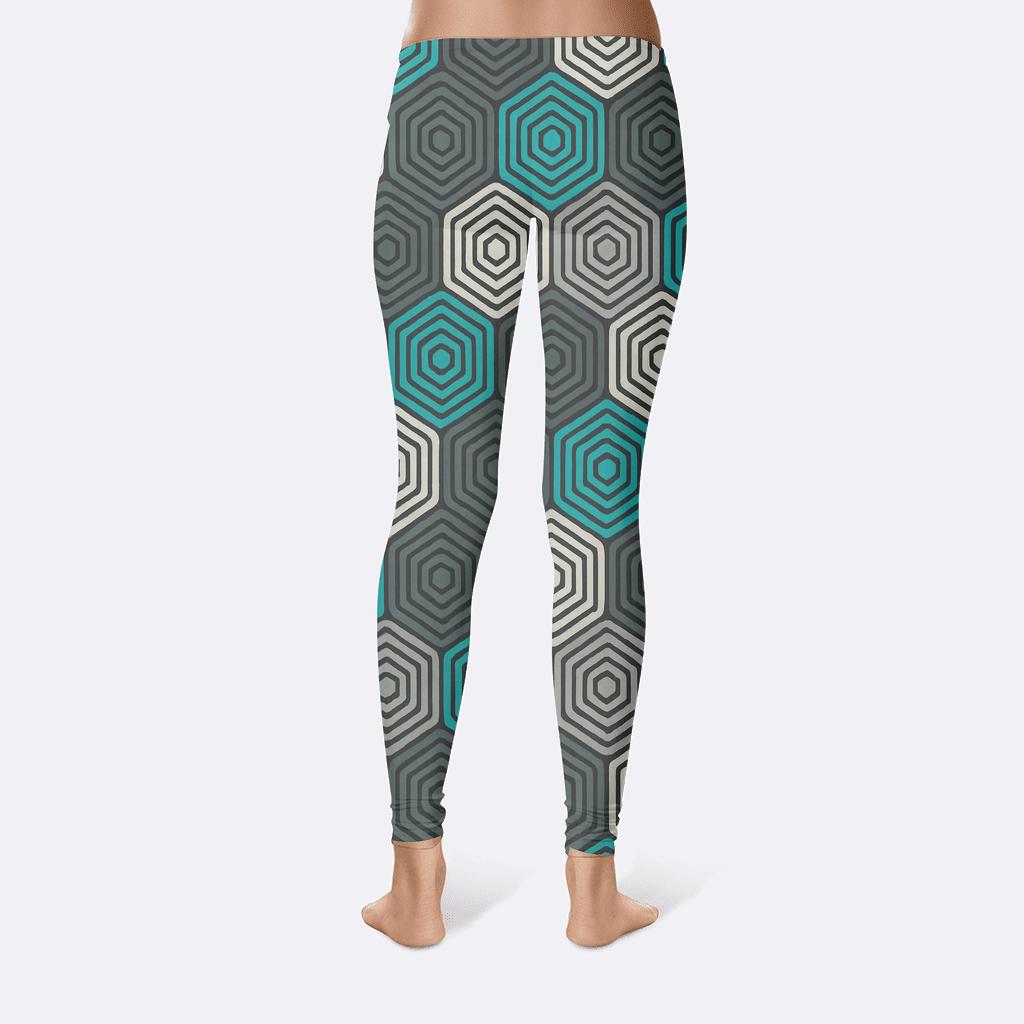 Hexalayer Ripple Grid personalized print leggings