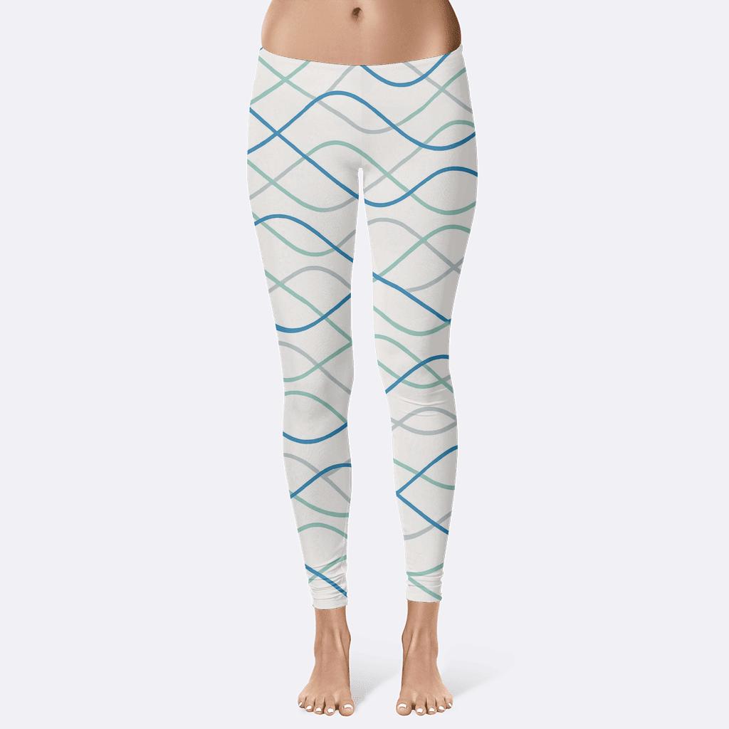 Wave Stripe Interference unique fashion leggings