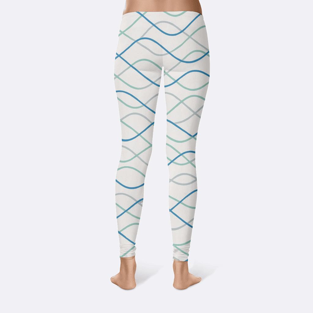Wave Stripe Interference unique fashion leggings