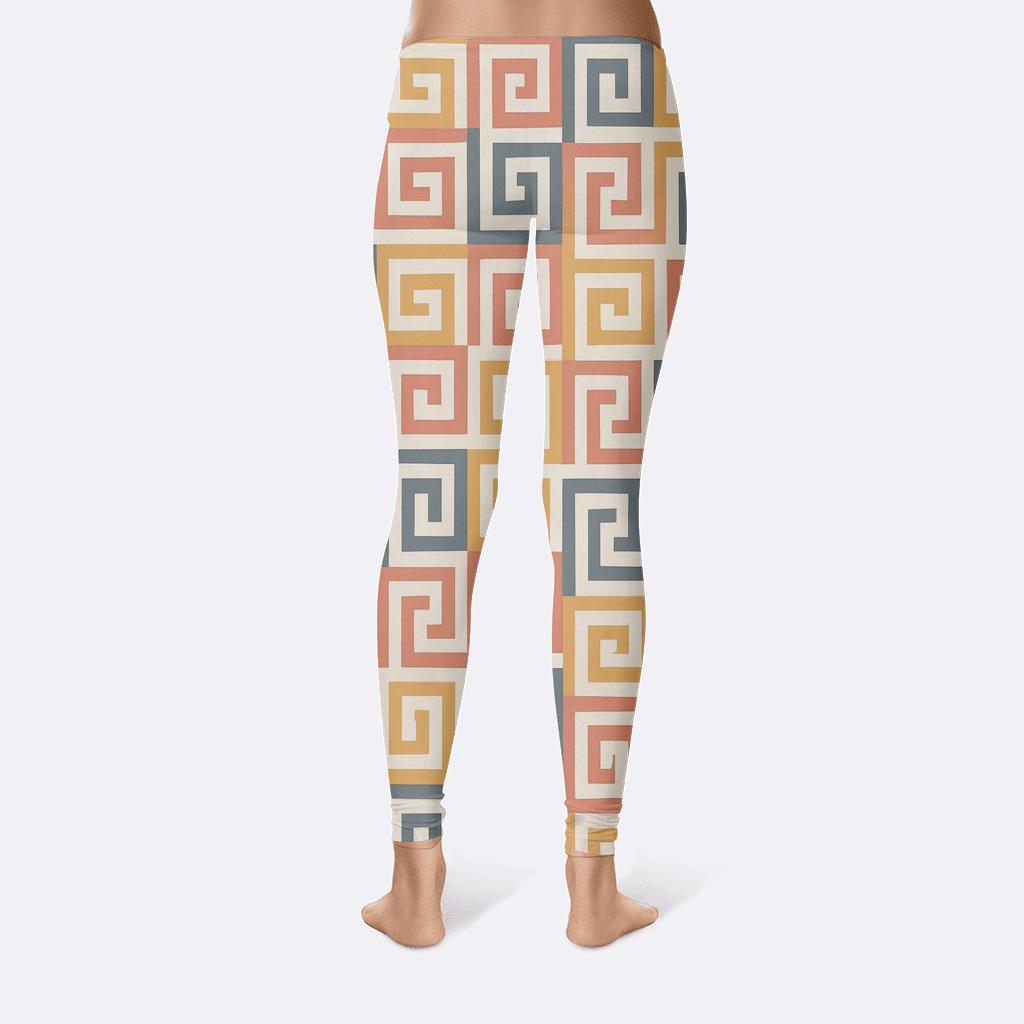 Angular Spiral Tessellation comfortable yoga leggings