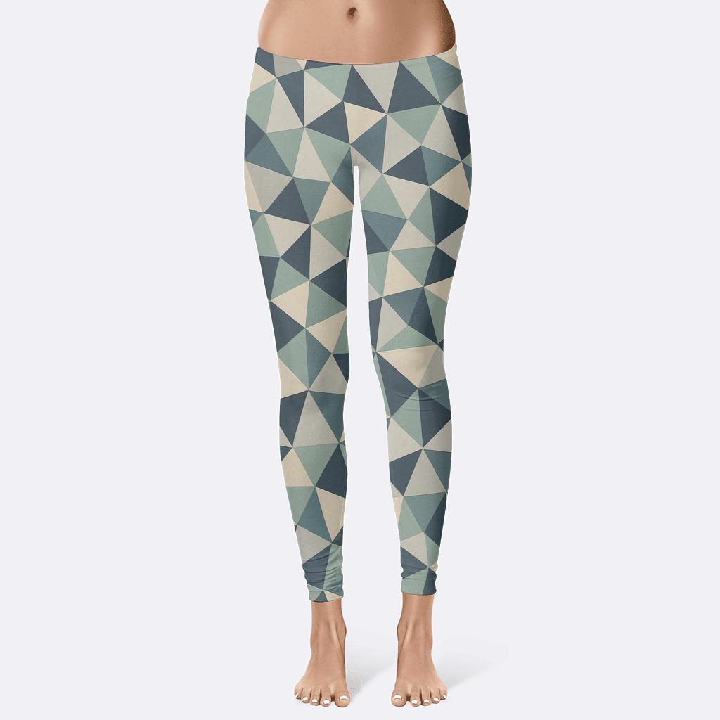 Triangular Shard Net soft cotton leggings
