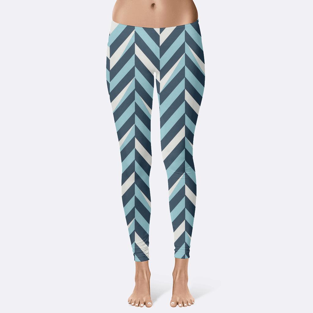 Comet Trail Herringbone personalized print leggings