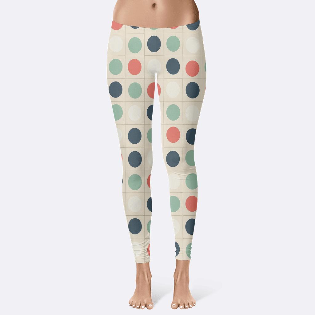 Quantum Dot Drift Grid trendy athletic leggings