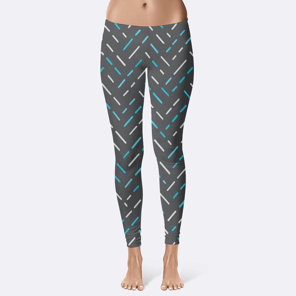 Meteor Shower Diagonal Mesh personalized print leggings