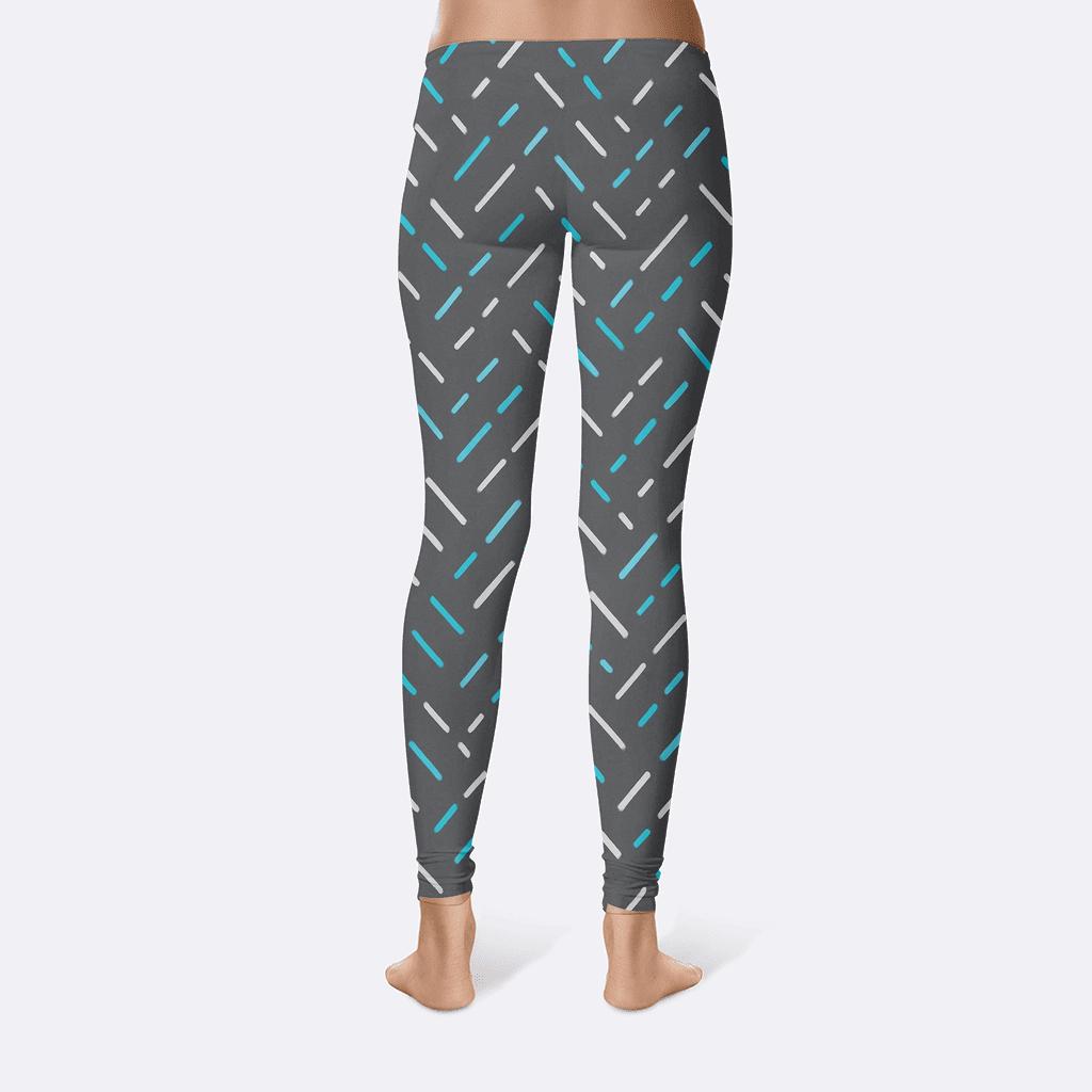 Meteor Shower Diagonal Mesh personalized print leggings