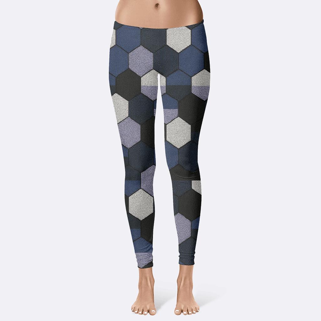 Cosmic Hex Noise Field unique fashion leggings