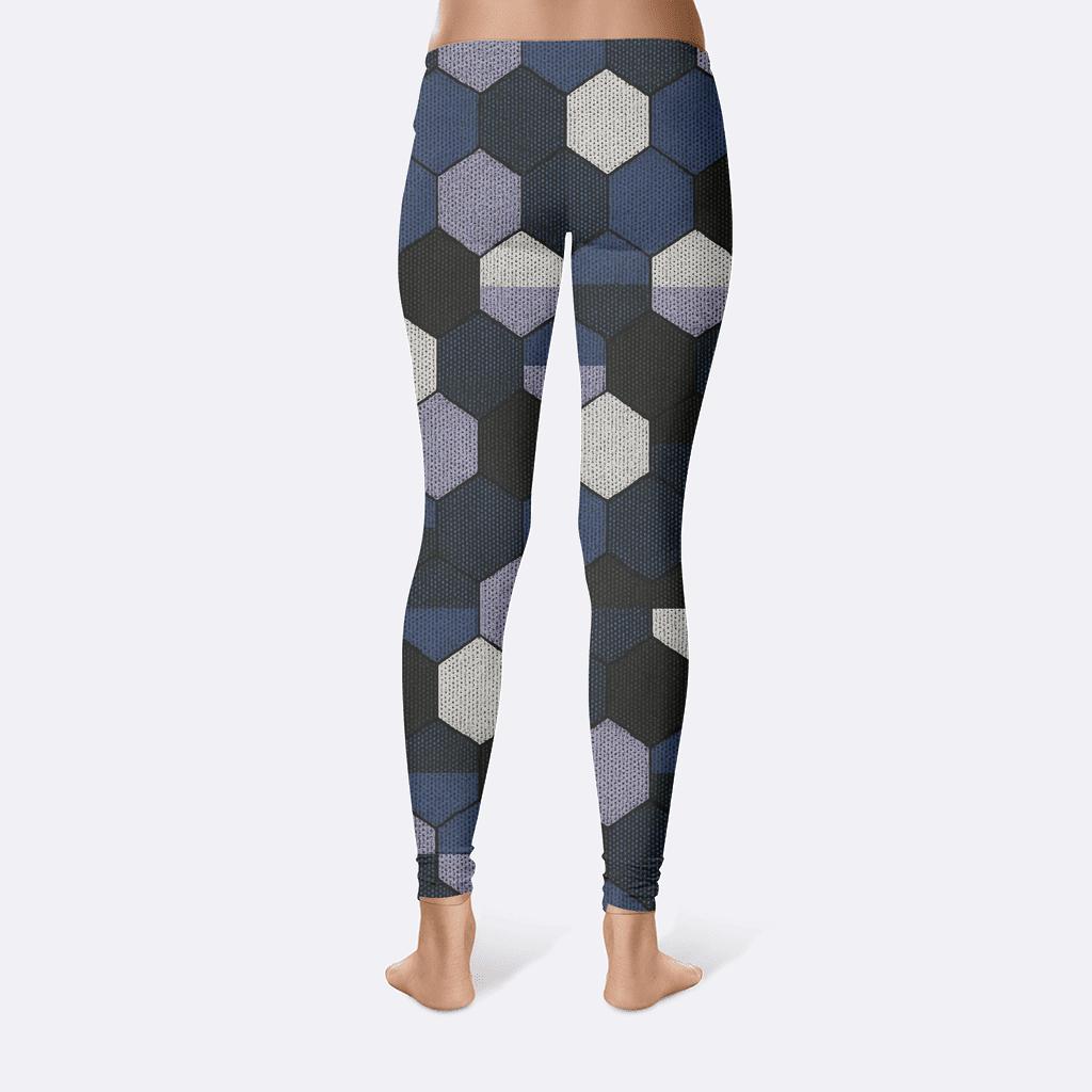 Cosmic Hex Noise Field unique fashion leggings